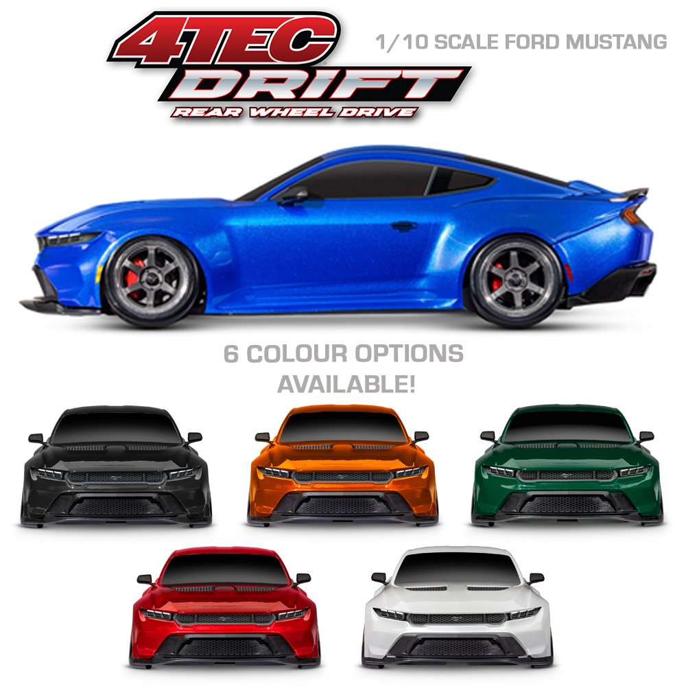 TRAXXAS 4-TEC FORD MUSTANG DRIFT - BLACK