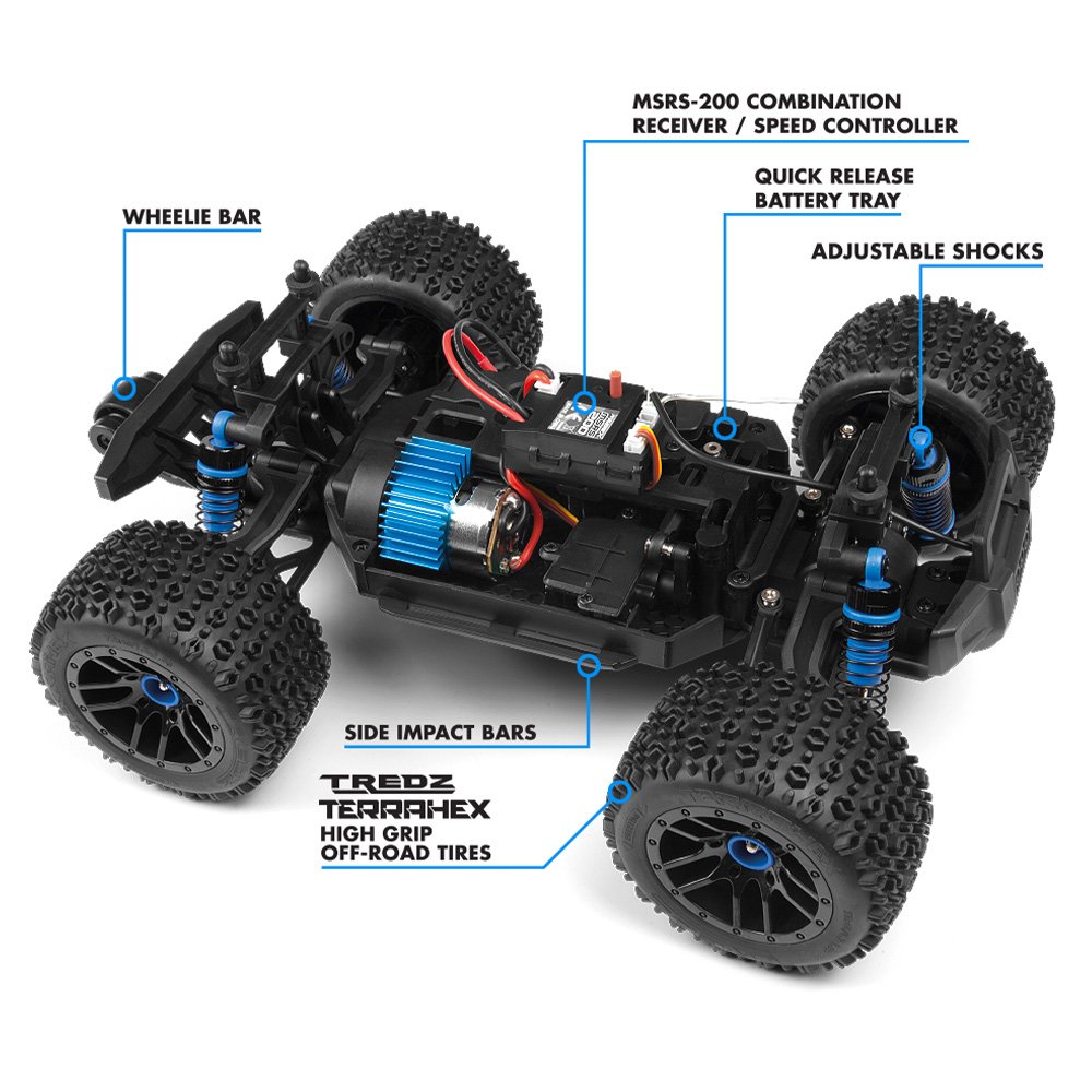 MAVERICK 1/18 ATOM AT1 4WD ELECTRIC TRUCK - RED