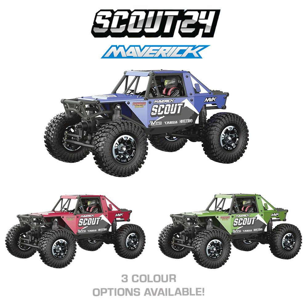 MAVERICK SCOUT-24 1/24TH ROCK CRAWLER - BLUE