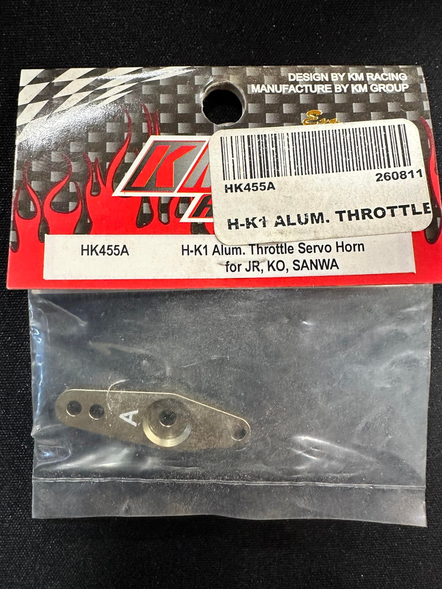 H-K1 ALUM. THROTTLE SERVO HORN For JR, KO & Sanwa