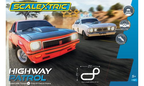 Scalextric C1430S Australian Highway Patrol Slot Car Set