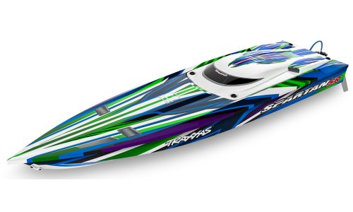 Traxxas Spartan SR 6S Brushless RC Boat Green Edition 103076-4GRN