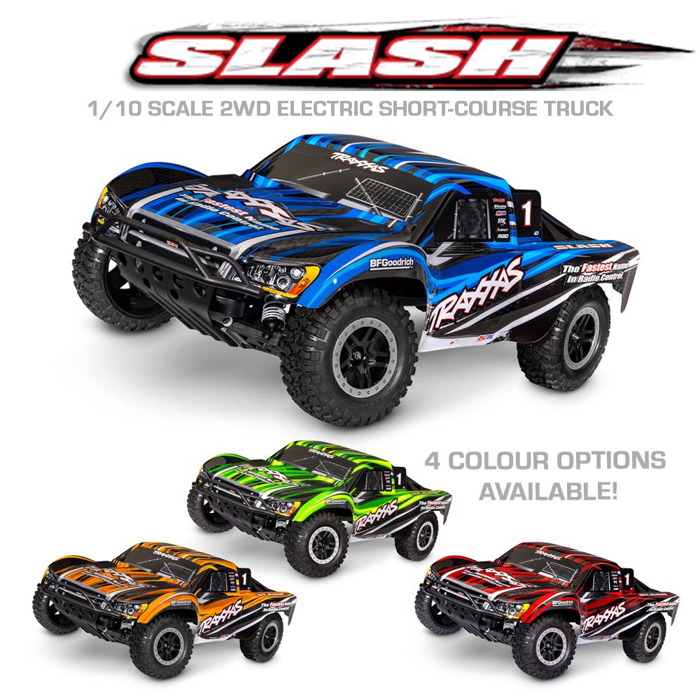 TRAXXAS SLASH 2WD HD W/USB-C - GREEN