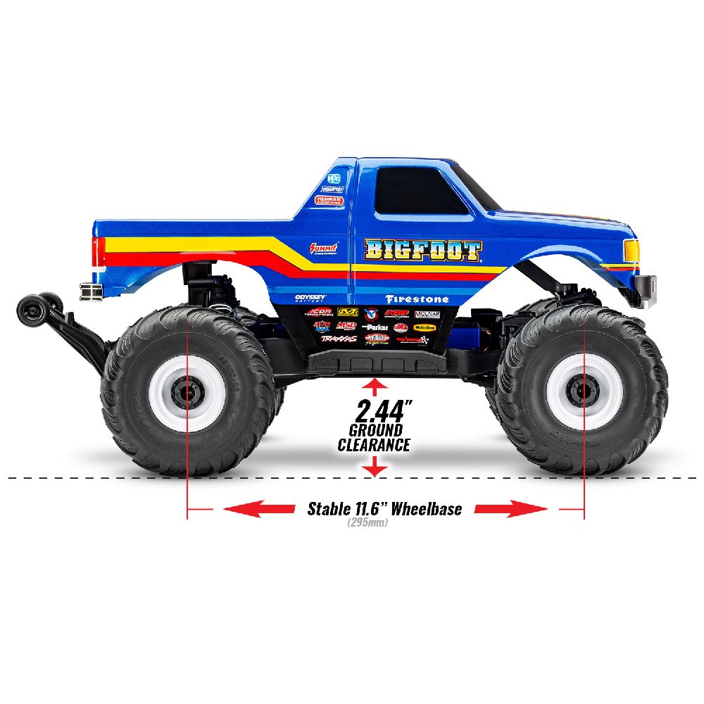 TRAXXAS BIGFOOT 4X4 BL-2s MONSTER TRUCK BLUE
