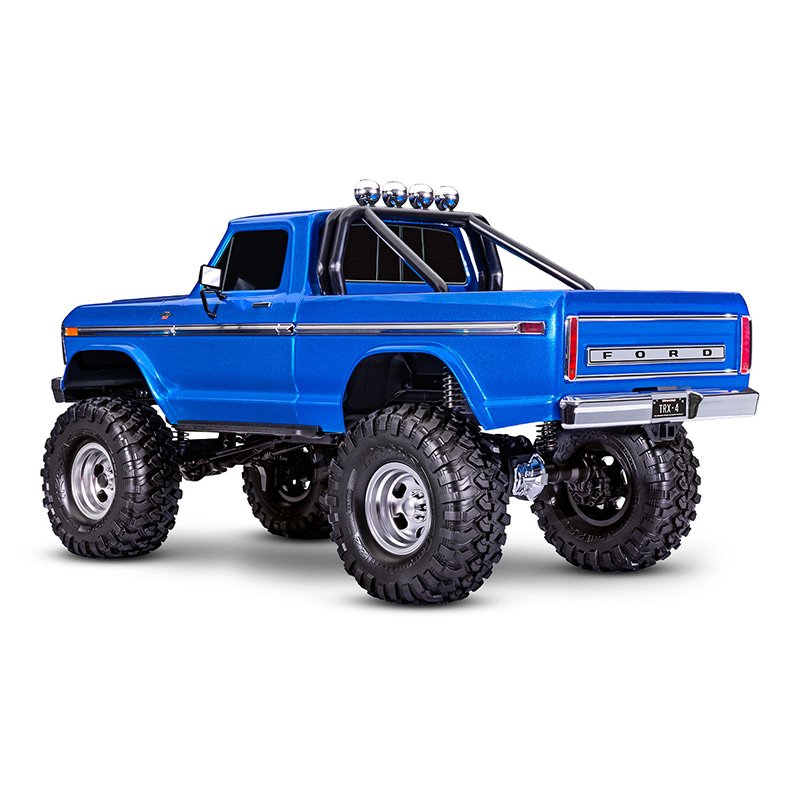 TRAXXAS TRX-4 HIGH TRAIL EDITION WITH 1979 FORD F-150 TRUCK BODY 1/10 SCALE 4WD 92046-4BLUE