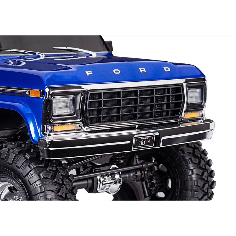 TRAXXAS TRX-4 HIGH TRAIL EDITION WITH 1979 FORD F-150 TRUCK BODY 1/10 SCALE 4WD 92046-4BLUE