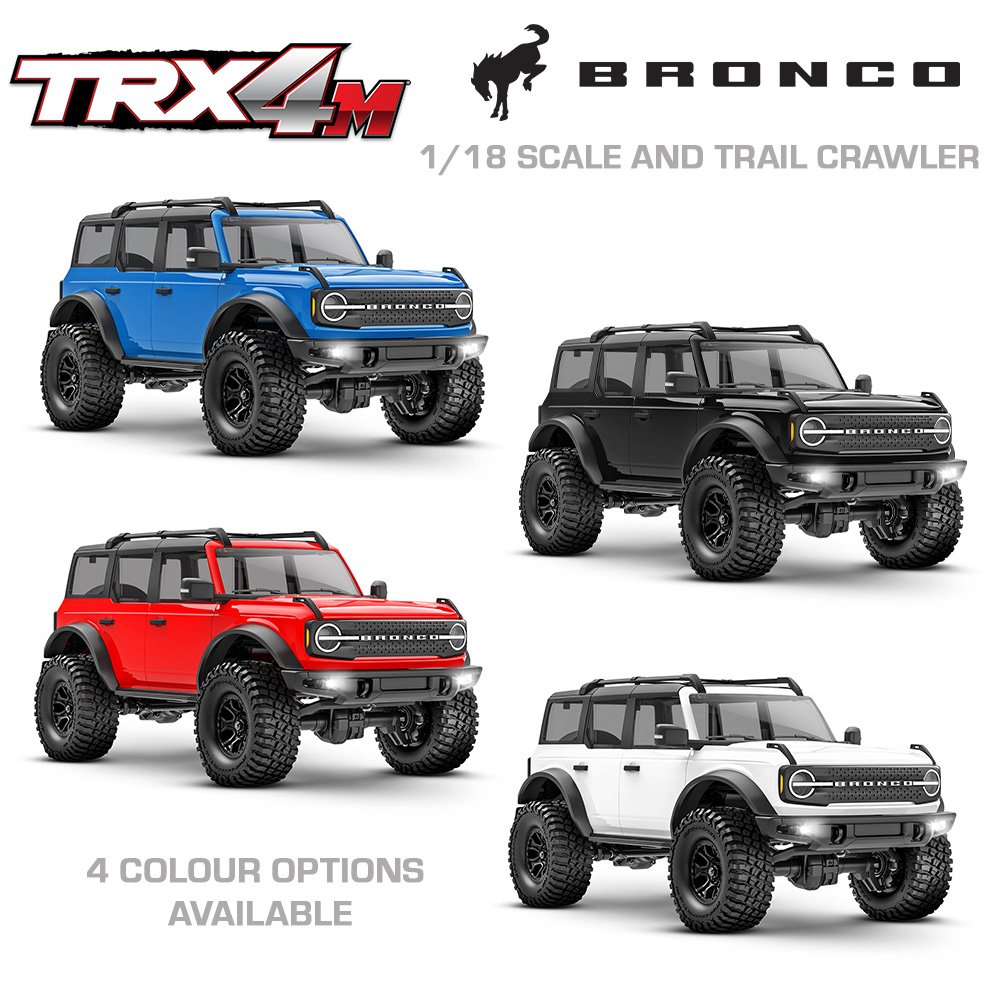 TRAXXAS TRX-4M SCALE & TRAIL CRAWLER FORD BRONCO - RED