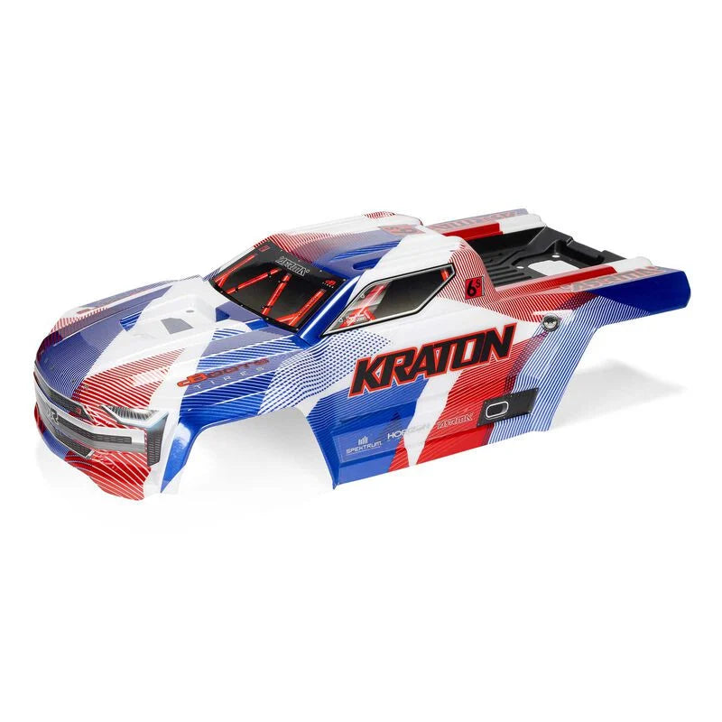 Arrma Painted, Decaled and Trimmed Body, Kraton 6S, Blue / Red