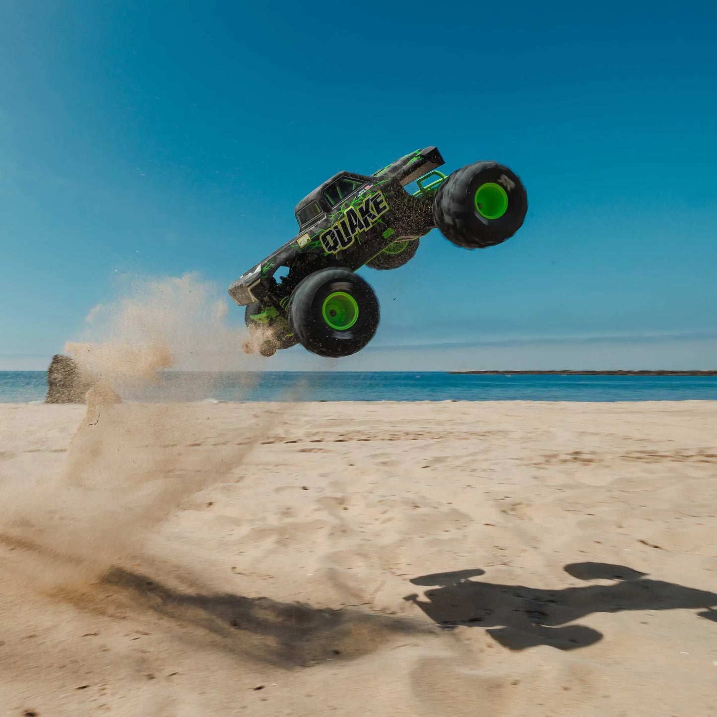 Arrma Quake 223S BLX DSC 1/10 2WD Monster Truck, RTR, Green, ARA3537T2