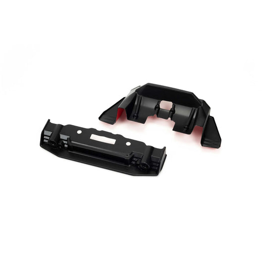 Arrma Felony Painted Splitter And Diffuser, Black/Red, AR410008