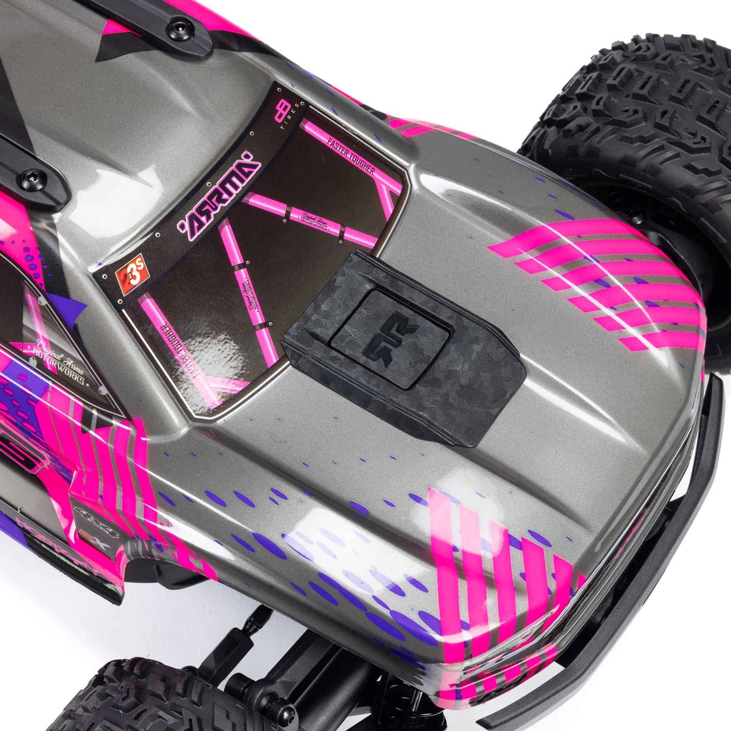 Arrma Vorteks V4 4X4 223S BLX Stadium Truck, RTR, Purple, ARA4305V4T3