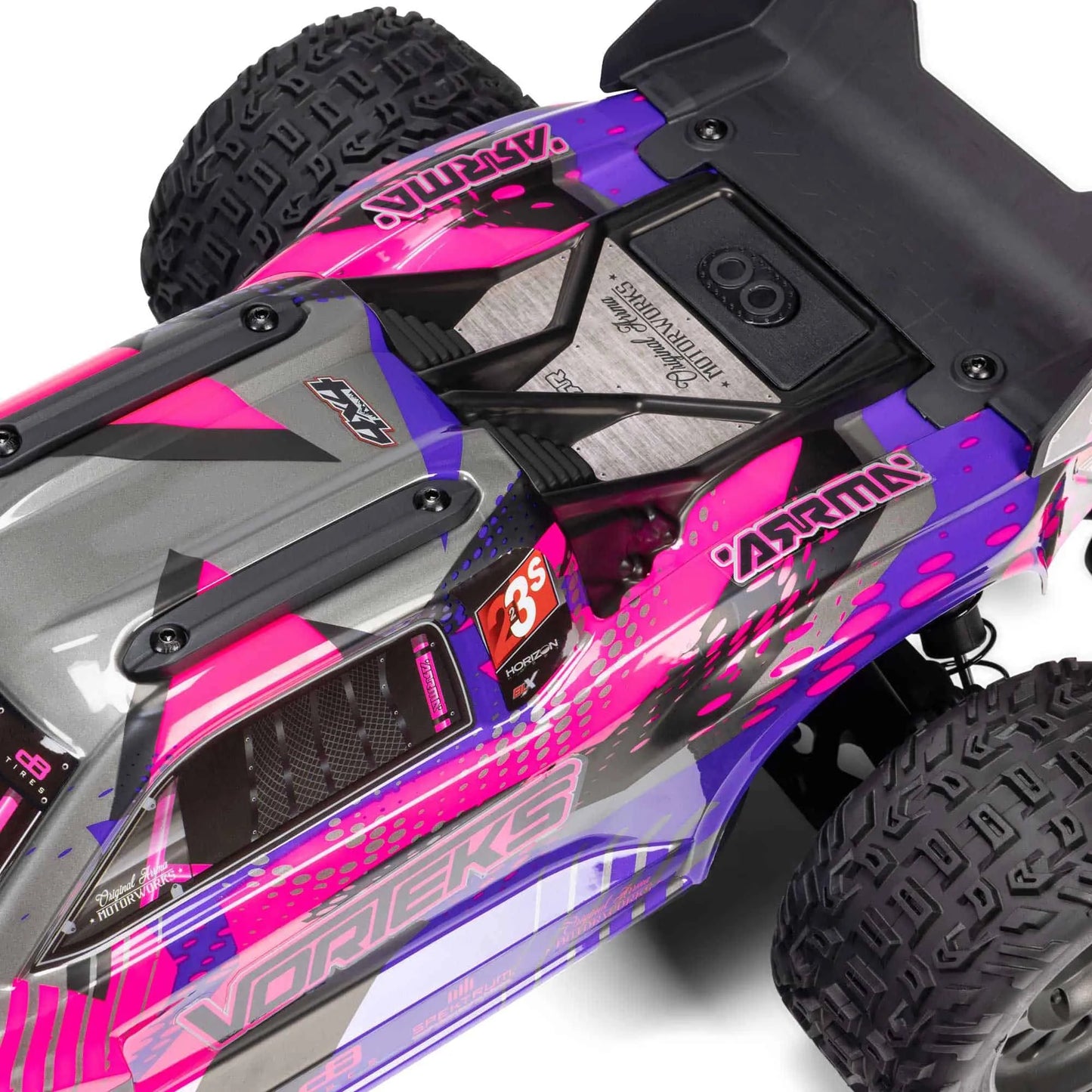 Arrma Vorteks V4 4X4 223S BLX Stadium Truck, RTR, Purple, ARA4305V4T3