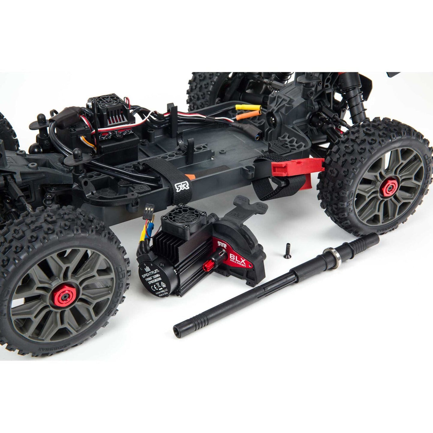 ARRMA 1/8 TYPHON 4X4 3S BLX BRUSHLESS RC BUGGY RTR, RED ARA4306V3B