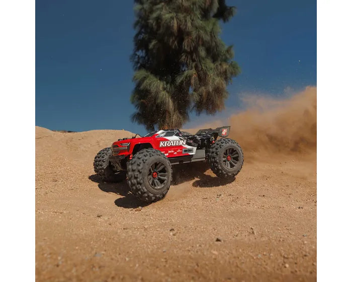 Arrma Kraton 4X4 BLX 4S Speed Monster Truck RTR, Red, ARA4408V2T3