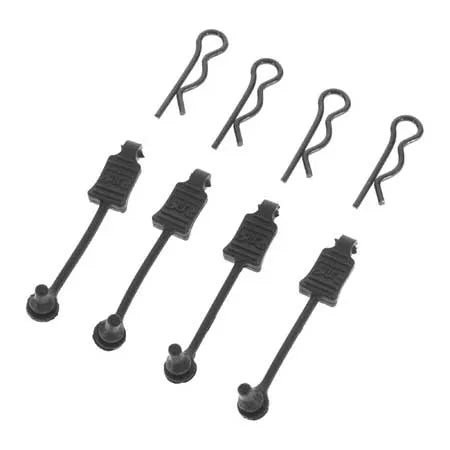 Arrma AR390178 Body Clip Retainer 1/8 Scale Black (4) 390178