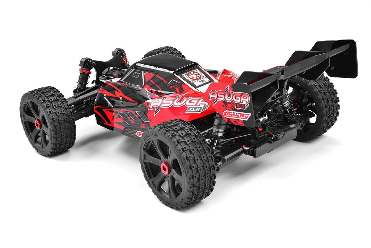 Team Corally - ASUGA XLR 6S - RTR - Red Brushless Power 6S - No Battery - No Charger (Requires battery & charger)