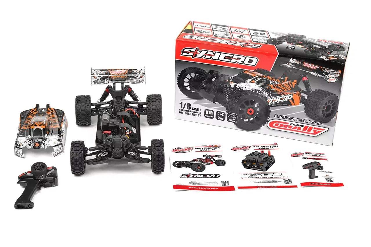 Team Corally - SYNCRO - 2WD - RTR - Orange - Brushless Power 3-4S (Requires battery & charger)