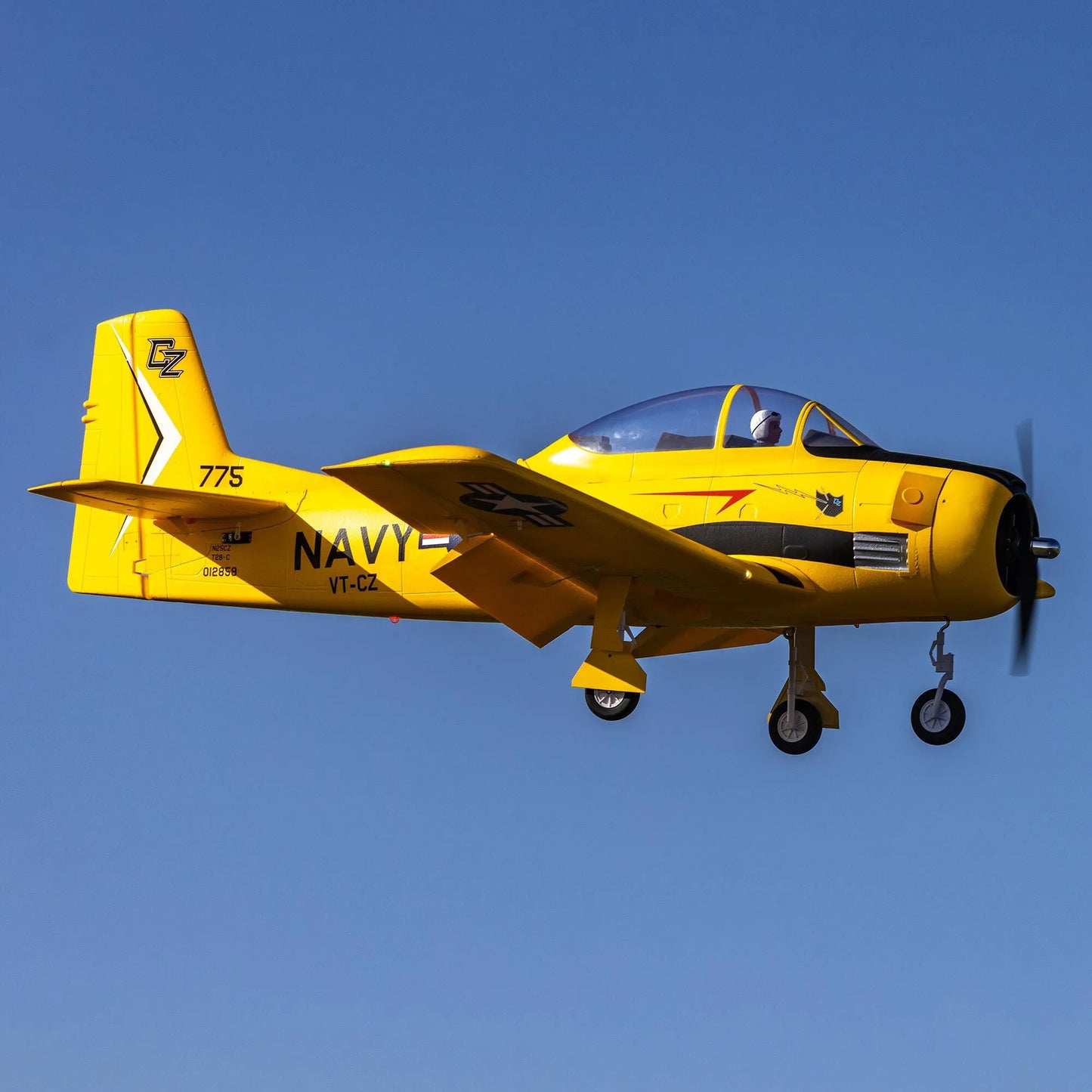 E-Flite Carbon Z T-28 Trojan 2.0m with SAFE and AS3X, BNF Basic, EFL013550