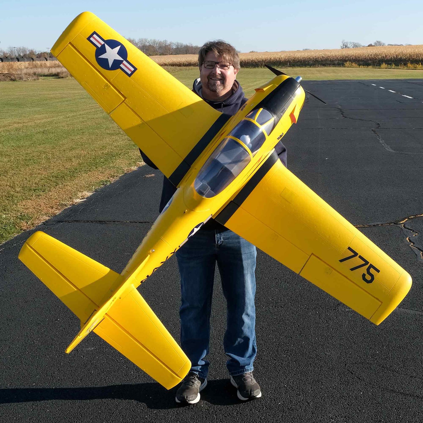 E-Flite Carbon Z T-28 Trojan 2.0m with SAFE and AS3X, BNF Basic, EFL013550