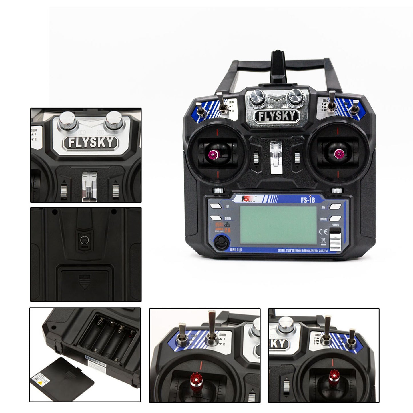 Flysky FS-i6 AFHDS 2A 2.4GHz 6CH RC Radio Transmitter & FS-iA6B