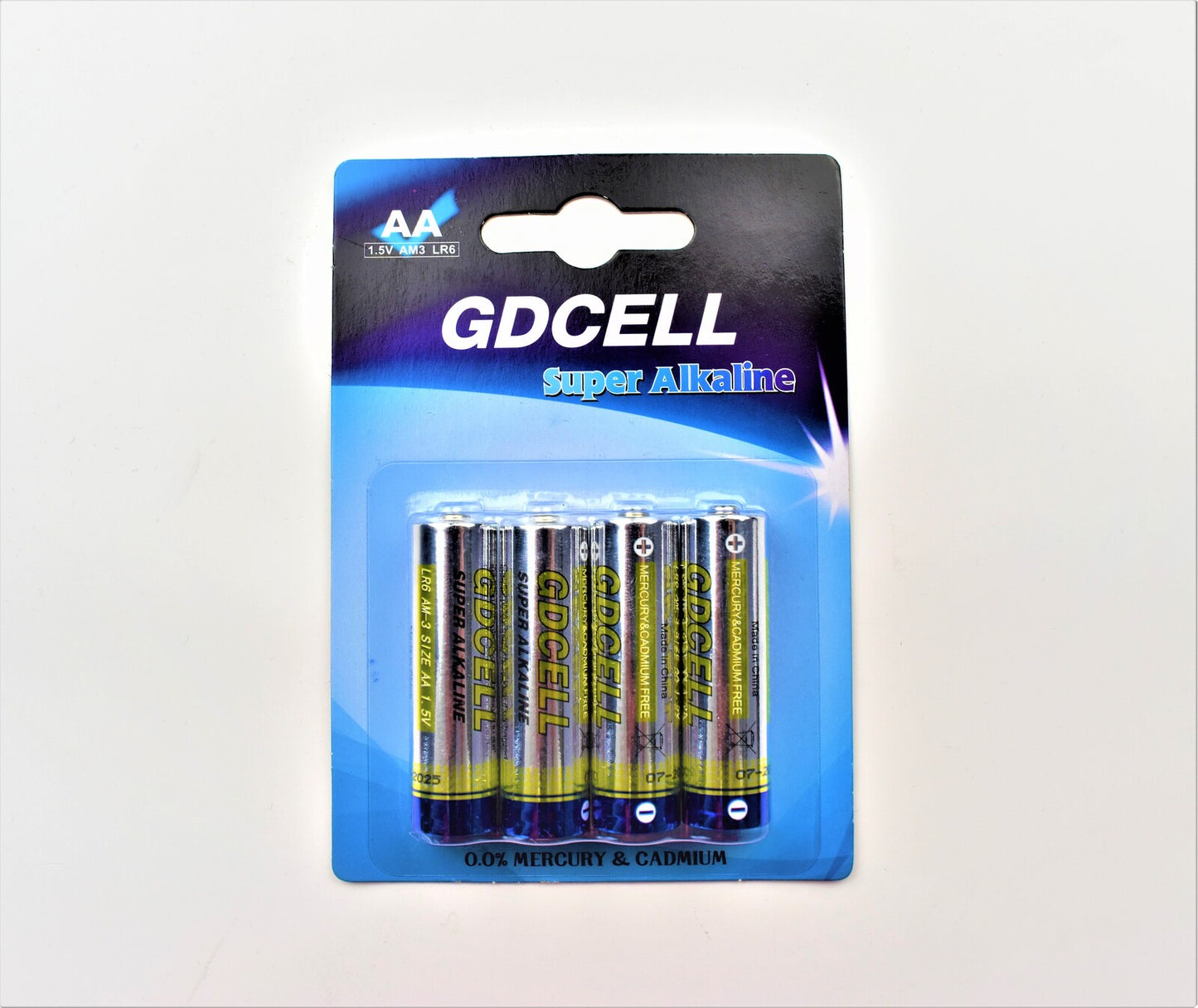 GD CELL 1.5V AA Alkaline Battery SOLD AS 4 per pack