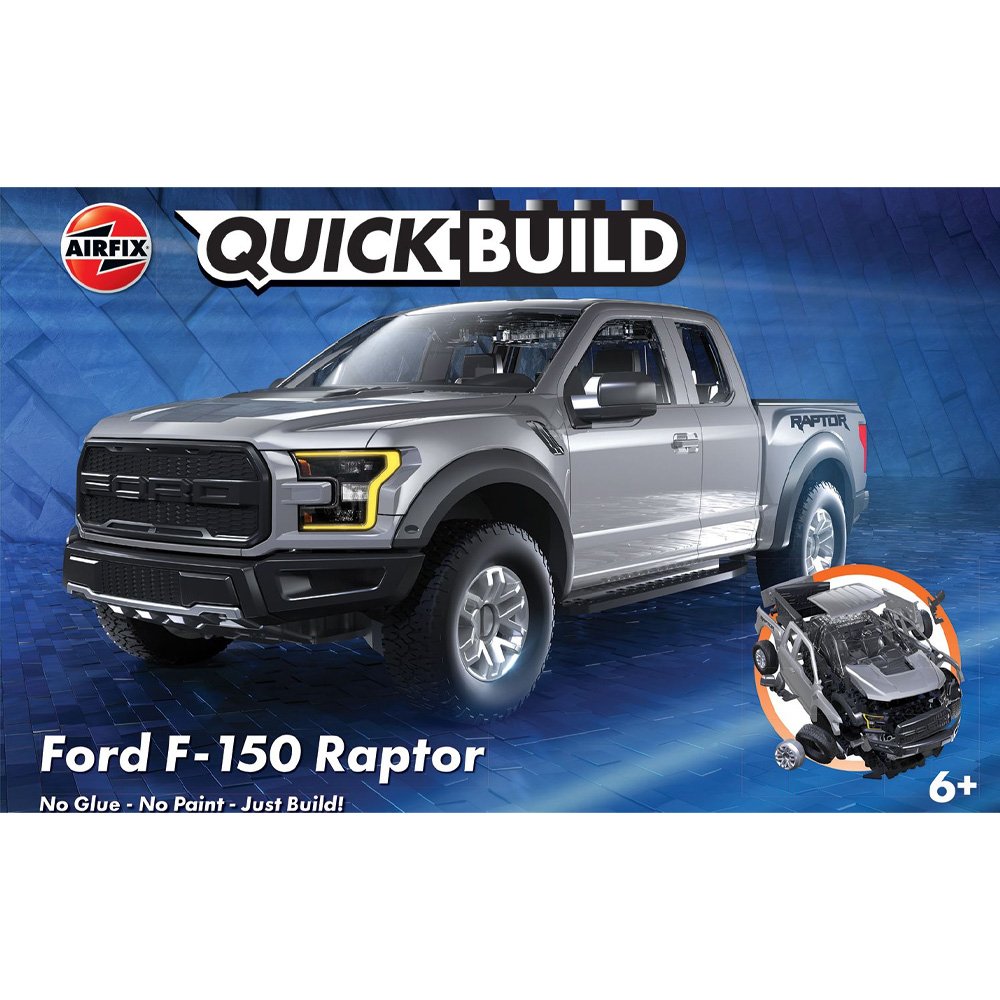 AIRFIX QUICKBUILD FORD F-150 RAPTOR - GREY