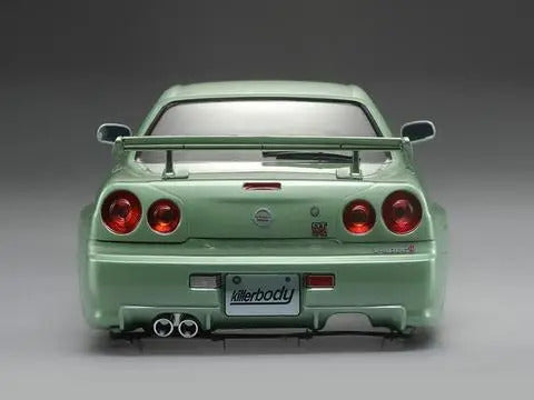 KILLERBODY NISSAN SKYLINE R34 195MM FINISHED BODY-GREEN KB48646