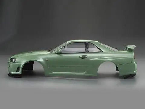 KILLERBODY NISSAN SKYLINE R34 195MM FINISHED BODY-GREEN KB48646