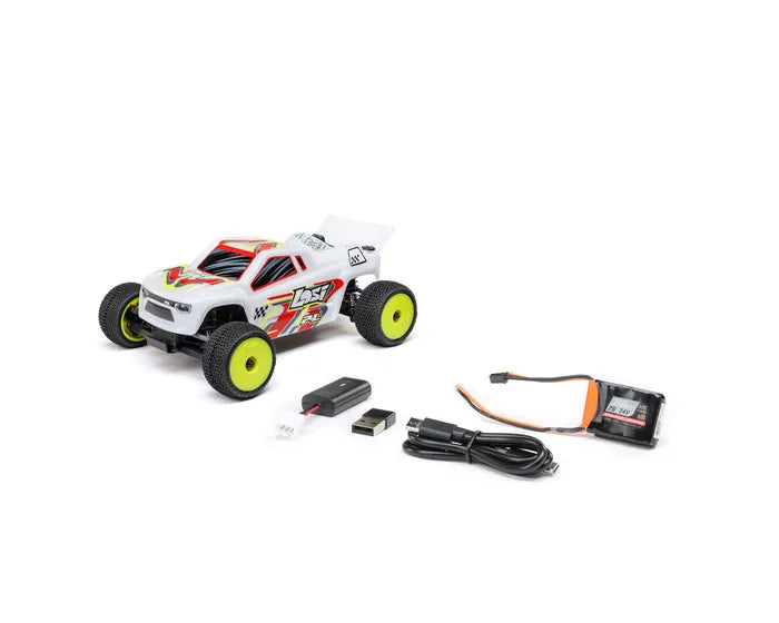 Losi Micro-T 1/28 2WD RC Stadium Truck, RTR, White, LOS-1392T1