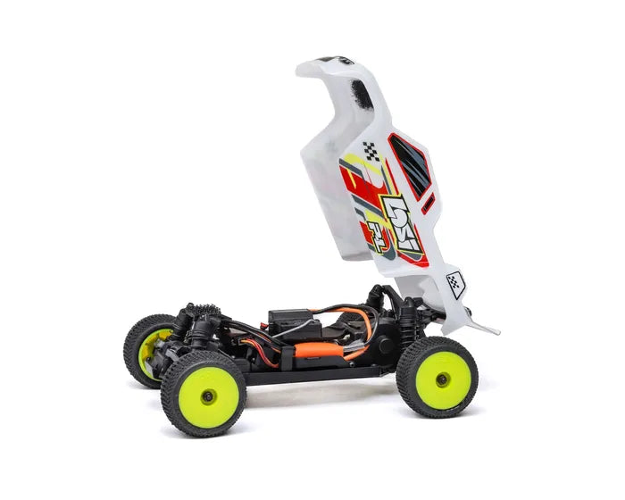 Losi Micro-T 1/28 2WD RC Stadium Truck, RTR, White, LOS-1392T1