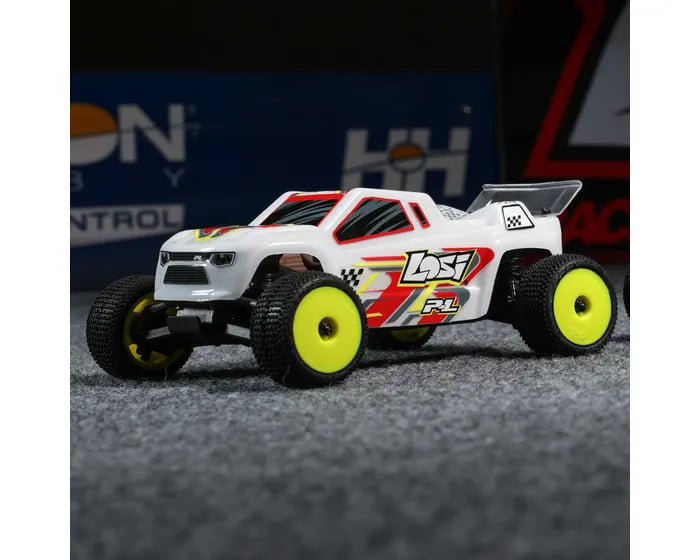 Losi Micro-T 1/28 2WD RC Stadium Truck, RTR, White, LOS-1392T1