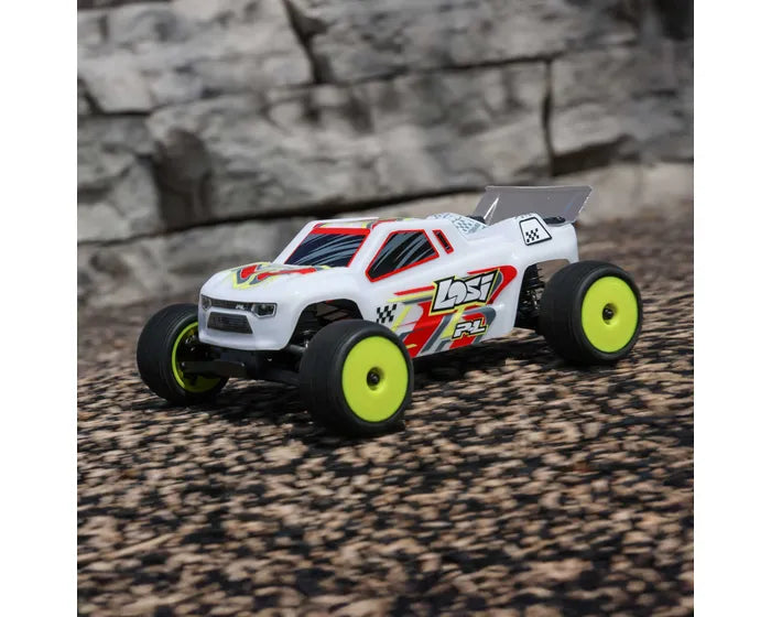 Losi Micro-T 1/28 2WD RC Stadium Truck, RTR, White, LOS-1392T1