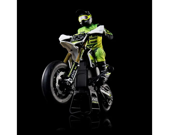 Losi Promoto-SM 1/4 Supermoto Motorcycle, FXR White, RTR, LOS-2310