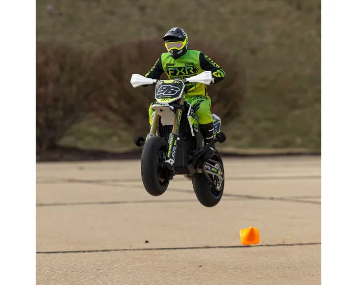 Losi Promoto-SM 1/4 Supermoto Motorcycle, FXR White, RTR, LOS-2310