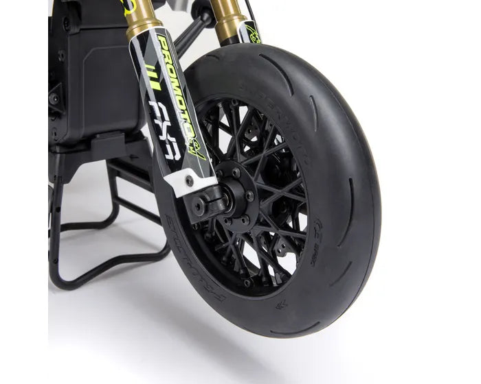 Losi Promoto-SM 1/4 Supermoto Motorcycle, FXR White, RTR, LOS-2310