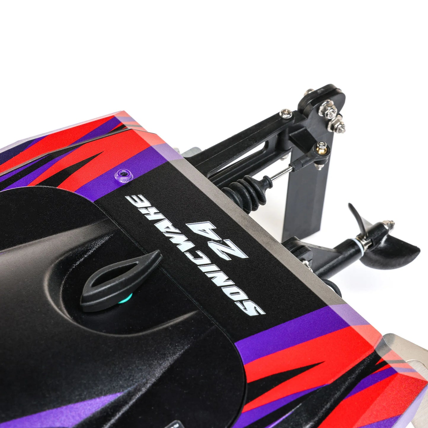 Pro Boat Sonicwake 24inch Self-Righting Brushless Deep-V Boat, RTR, Red, PRB-1992T1