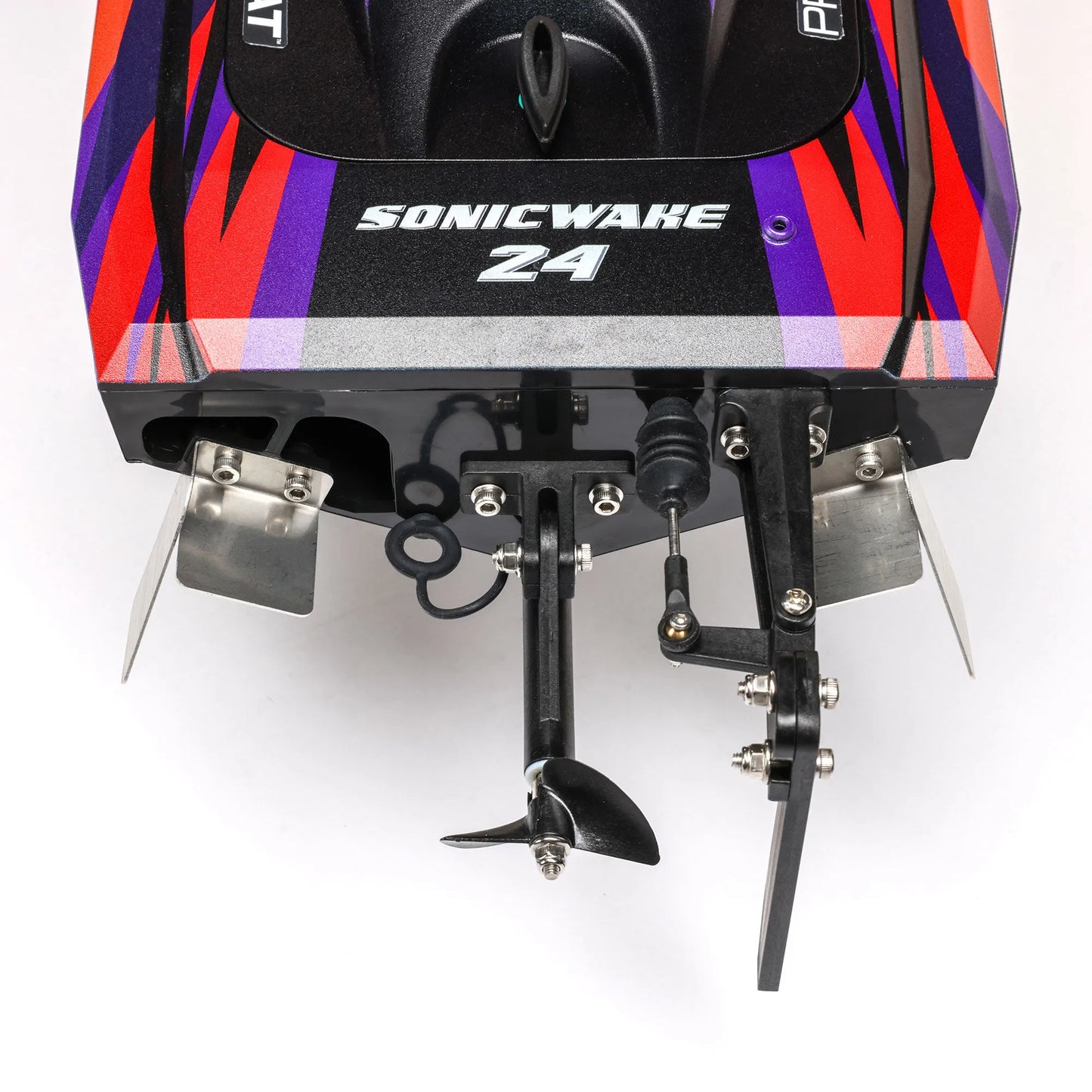 Pro Boat Sonicwake 24inch Self-Righting Brushless Deep-V Boat, RTR, Red, PRB-1992T1
