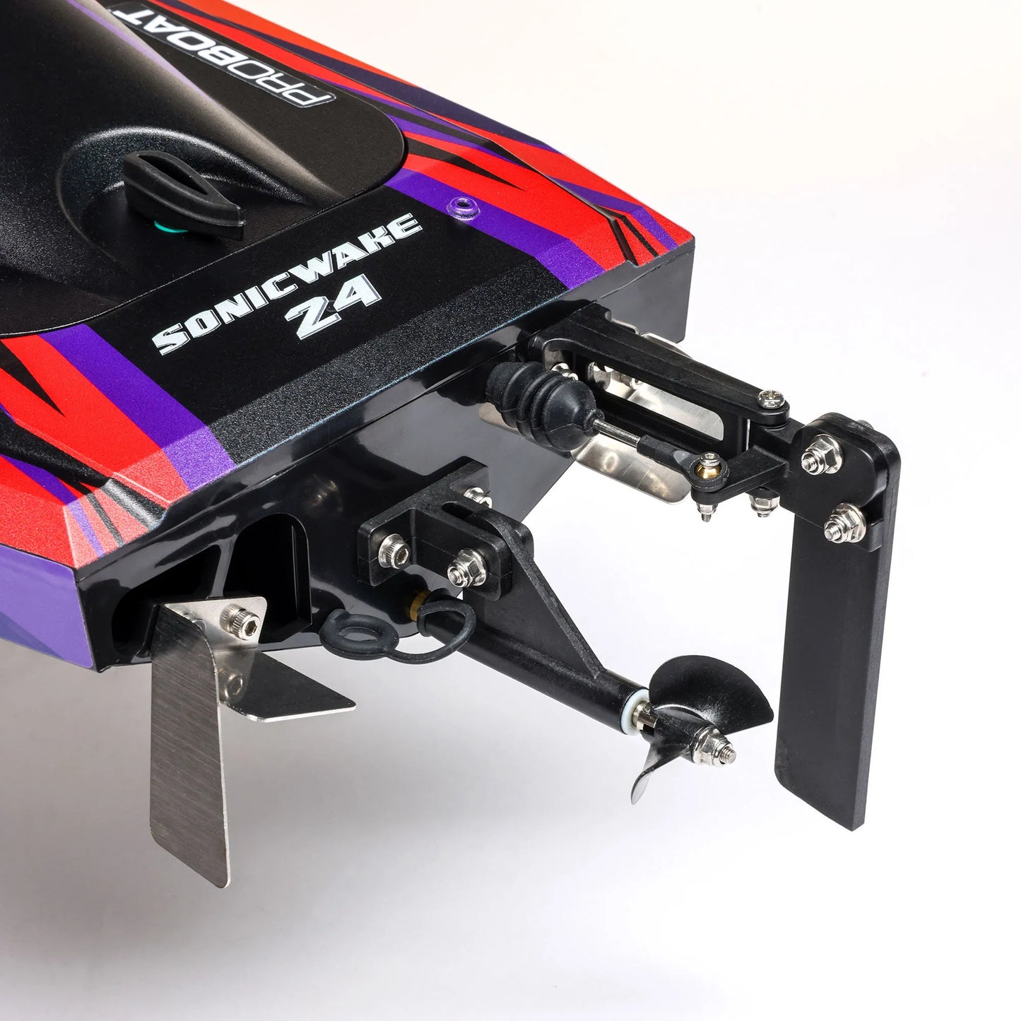 Pro Boat Sonicwake 24inch Self-Righting Brushless Deep-V Boat, RTR, Red, PRB-1992T1