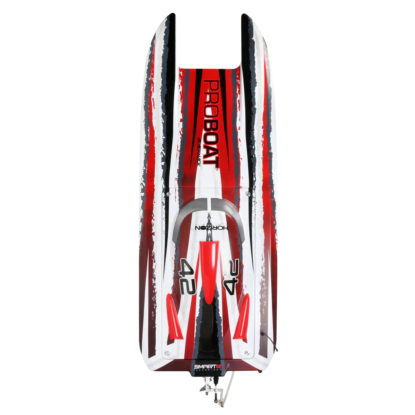 Pro Boat Blackjack 42 Brushless 8S Catamaran, RTR, Red / White, PRB08043T2