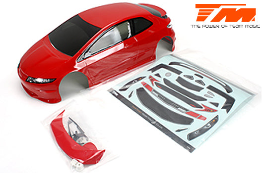 Body - 1/10 Touring / Drift - 190mm - Painted - no holes - TPR Red