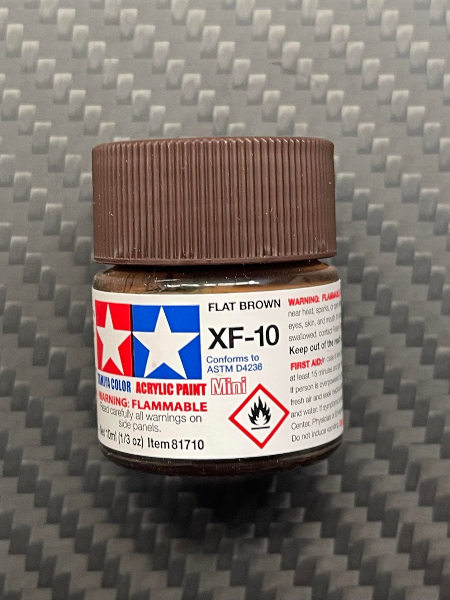 Tamiya 81710 Acrylic Paint Mini XF-10 Flat Brown (10ml)