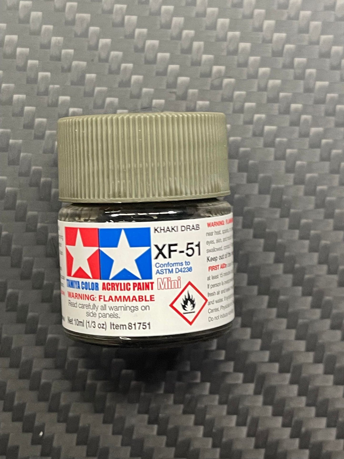 Tamiya 81751 Acrylic Paint Mini XF-51` Field Khaki Drab (10ml)