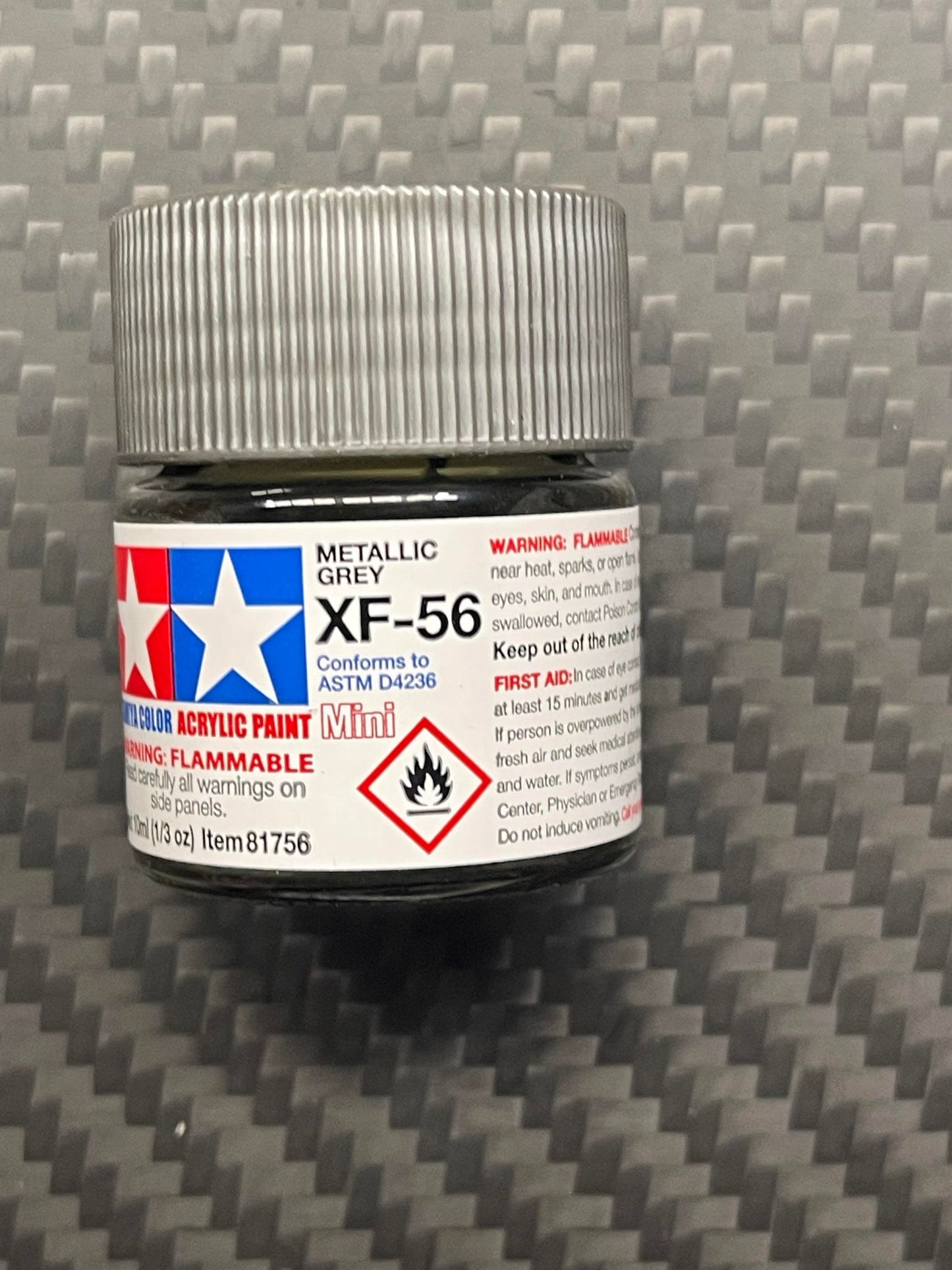 Tamiya 81756 Acrylic Paint Mini XF-56 Metallic Grey (10ml)