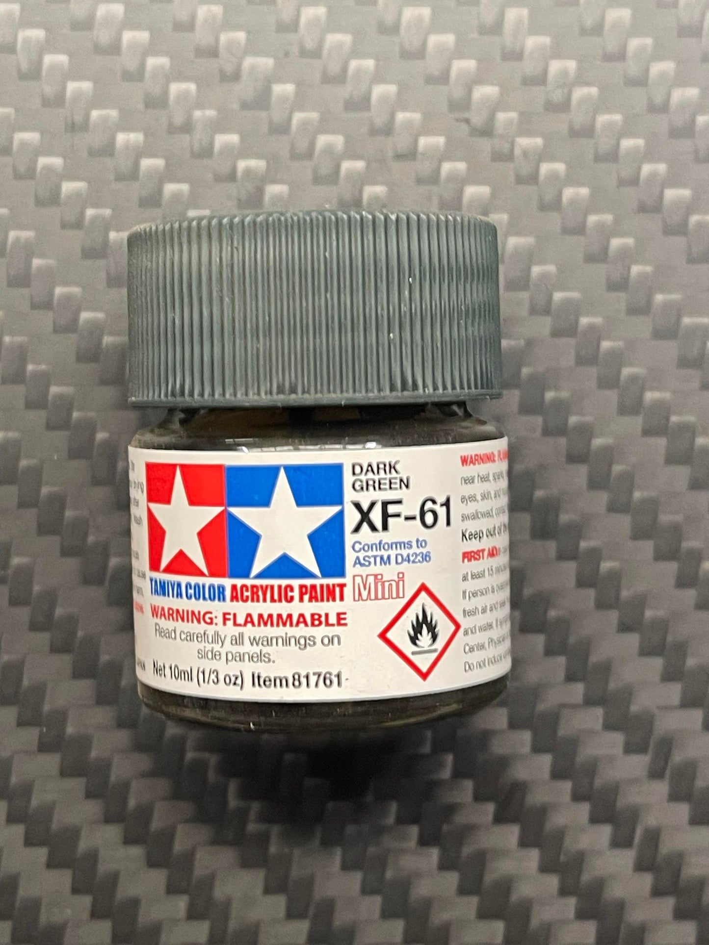 Tamiya 81761 Acrylic Paint Mini XF-61 Dark Green (10ml)