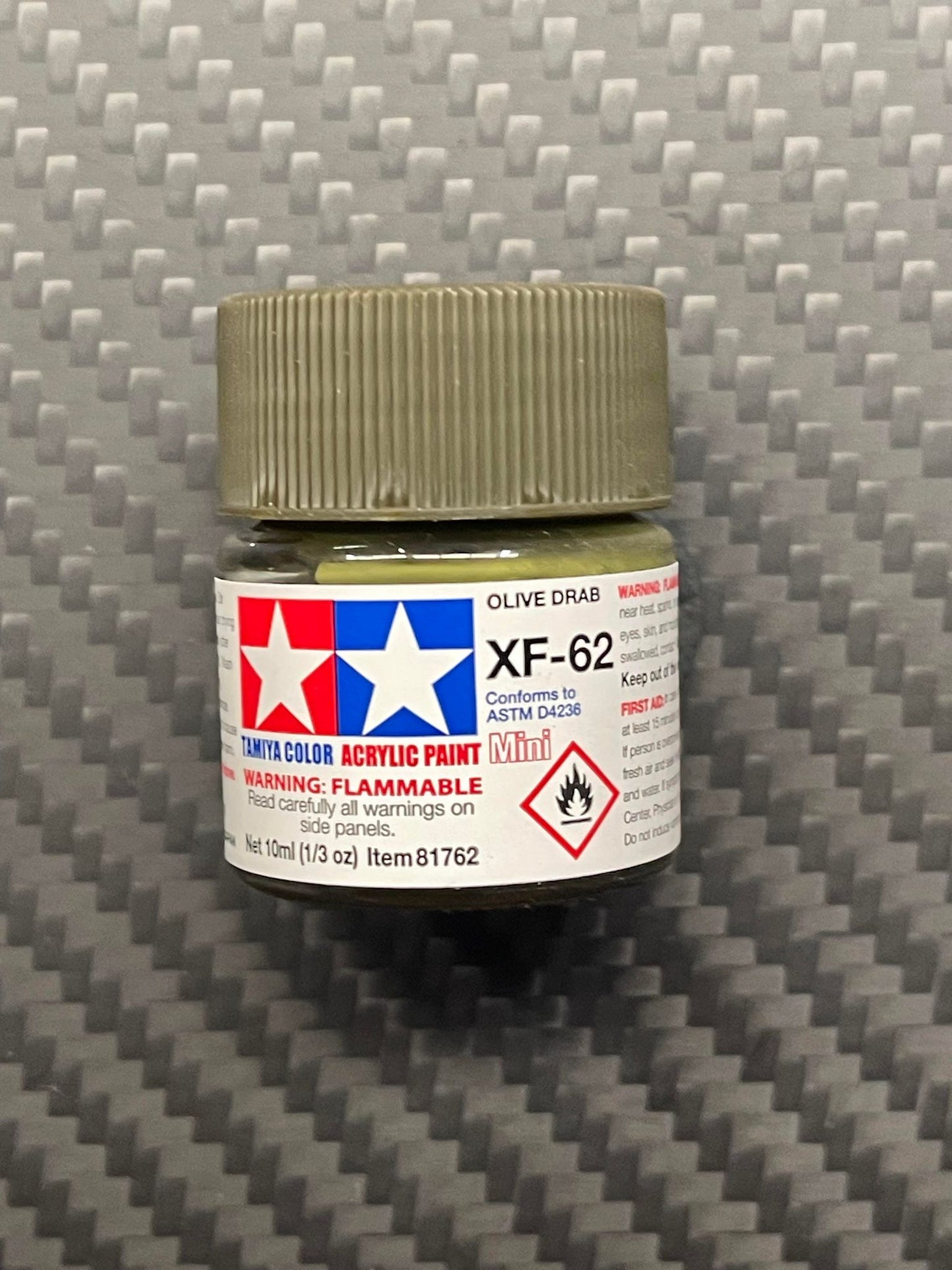 Tamiya 81762 Acrylic Pasint Mini XF-62 Olive Drab (10ml)