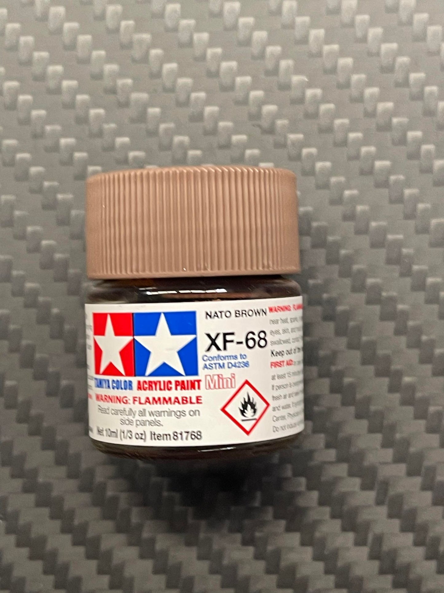 Tamiya 81768 Acrylic Paint Mini XF-68 Nato Brown (10ml)