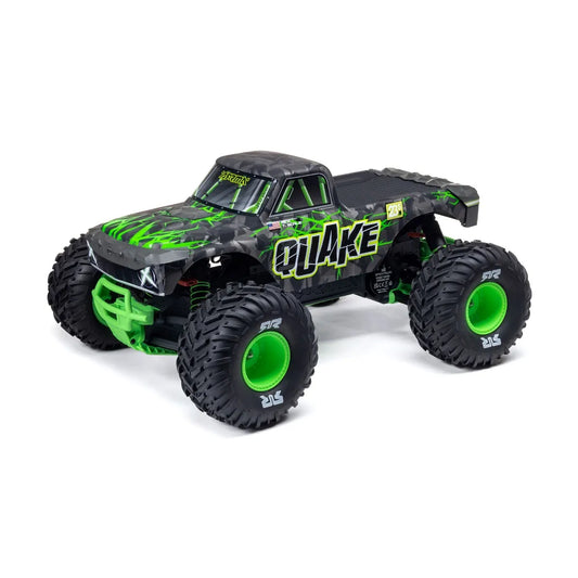 Arrma Quake 223S BLX DSC 1/10 2WD Monster Truck, RTR, Green, ARA3537T2