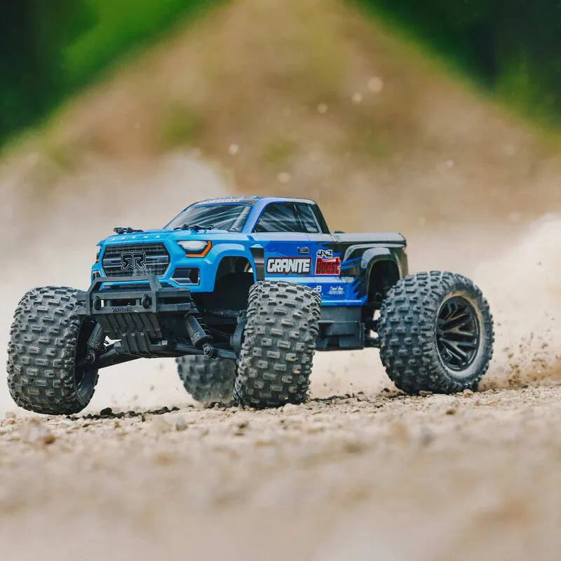 Arrma Granite 4X2 Boost Mega 1/10 2wd Monster Truck, RTR, Blue, ARA4102SV4T2