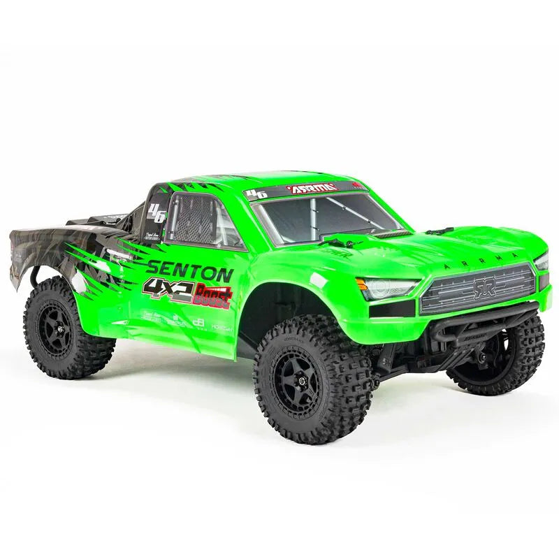 Arrma Senton 4X2 Boost Mega 1/10 2wd Short Course Truck, RTR, Green, ARA4103SV4T1