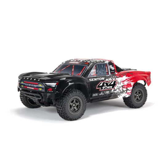 Arrma Senton V3 4X4 3S BLX Short Course Truck, RTR, Red/Black